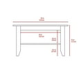 thumbnail image 6 of Miekor Furniture Cabrillo 4-Shelf 2-piece Living Room Set, Coffee Table and Bar Cabinet Black and Espresso 89254, 6 of 7
