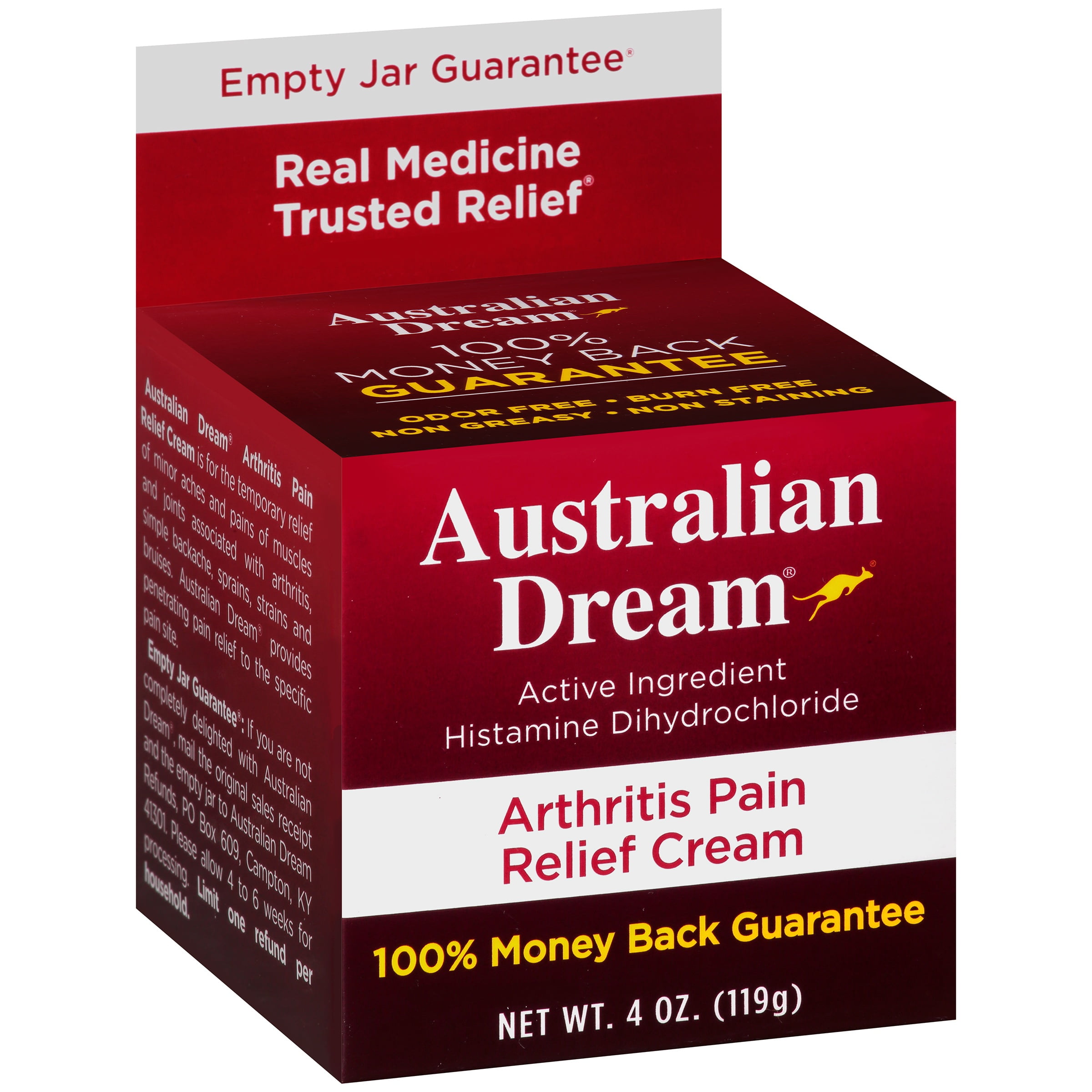 Australian Dream® Arthritis Pain Relief Cream 4 Oz Box