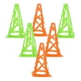 thumbnail image 2 of PENIKOKO 6-Pack 9-Inch Soccer Training Cones in Green and Orange for Speed, Agility, and Dribbling Practice, 2 of 7