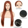 thumbnail image 6 of Unique Bargains Lace Front Wigs Long Straight Hair Brown, 6 of 8