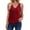 Deep Red, variant on Zeagoo Womens Tank Tops Loose Fit Sexy V Neck Ruched Sleeveless Blouses Casual Basic Banded Bottom Cami Shirts
