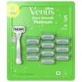 thumbnail image 2 of Venus Platinum Extra Smooth Metal Women's Razor Handle + 11 Cartridges, 2 of 2