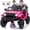 Pink, variant on Luibas 24V 2-Seater 2024 Kids UTV, Ride on Car with Remote Control, 4x4 Battery Powered Electric Vehicle, 4WD Side by Side UTV for Kids 3-8yrs with EVA Rubber Tires, Music, Bluetooth, Red