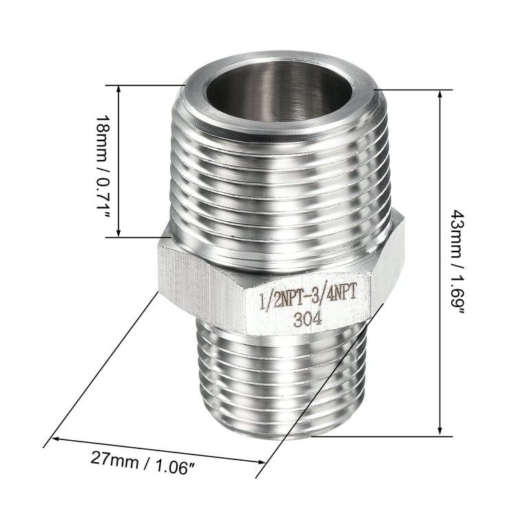 RMA316 Manometer Tube Adapter 3/16 To 5/16 Inch Pressure Gauges Tube Manometer Fittings Adapter Connector Conversion