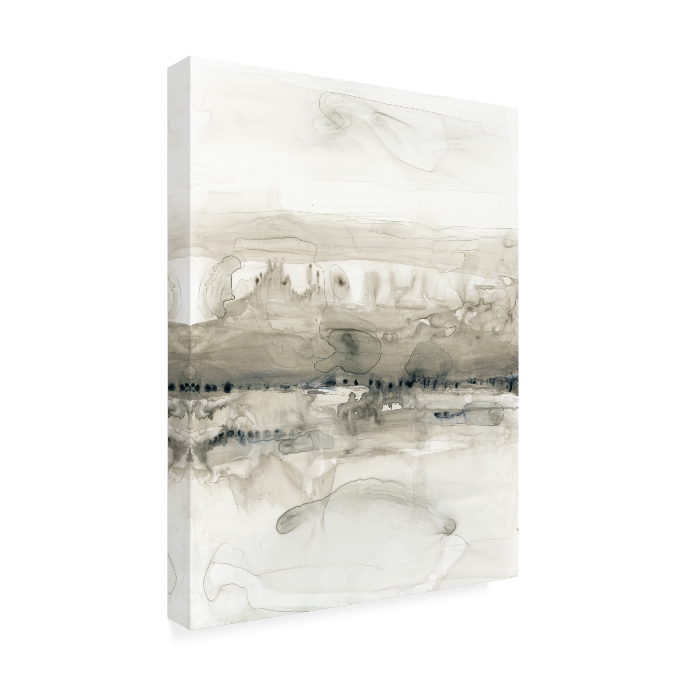 Jennifer Goldberger 'Grey on the Horizon I' Canvas Art