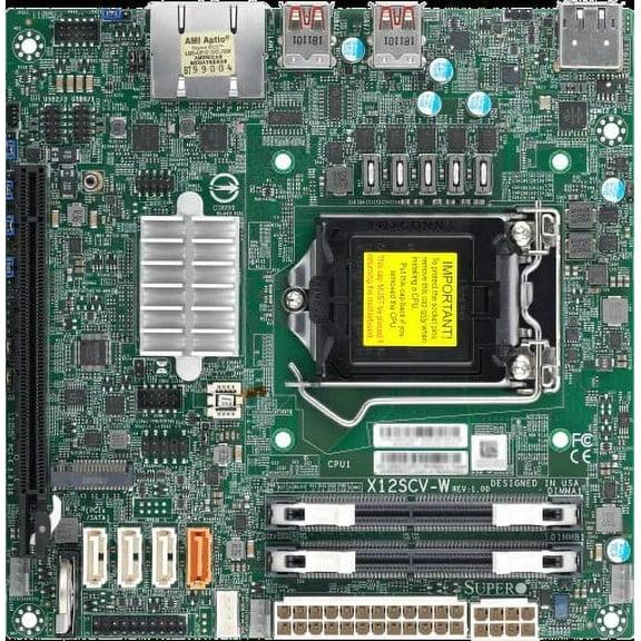 *NEW* Supermicro Motherboard X12SCV-W, Mini ITX, Comet LakePCHW480E, LGA1200, PCIex16 Full Warranty