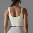 thumbnail image 7 of Nmnitkp Tank Top for Women Comfortable and Breathable Womens Square Neck Longline Sports Bra - Workout Crop Tank Tops Padded with Built in Shelf Yoga Bra, 7 of 7