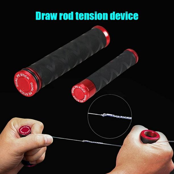 July Memor Fg Gt Knot Assist Pe Fishing Line Puller Rod Knotting Device (Red L)