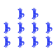 thumbnail image 1 of 10 Uds Soporte para Bicicleta Silicona GPS Motocicleta Y () Azul, 1 of 7