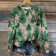 thumbnail image 3 of Sudaderas navideñas para mujer Suéter navideño feo 2024 Suéteres de lana de cachemira con estampado gráfico Tops de punto sueltos Prendas de punto, 3 of 5