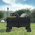 thumbnail image 3 of YYAo Garden Utility Cart, Outdoor Gardening Cart,Outdoor Utility Garden Trolley Buggy -Black, 3 of 13
