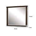 thumbnail image 5 of Benjara BM230646 Rectangular Wooden Frame Mirror with Mounting Hardware, Walnut Brown, 5 of 5