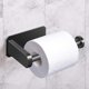 thumbnail image 4 of 3X Soporte de Papel Higiénico Autoadhesivo Baño de Cocina Adhesivo Soporte de Rollo de Papel Higiénico Sin Perforación para Baño En La Pared Acero Inoxidable Cepillado - Negro, 4 of 5