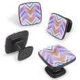thumbnail image 2 of 4 Pcs Cabinet Handle Drawer Pulls Abstract Lines Knobs with Screws Square Furniture Office Cabinet Knob Decoration, 2 of 7