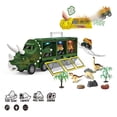 thumbnail image 2 of Niños Camión Contenedor De Dinosaurio Con Luces Y Música Modelo De Animal De Dinosaurio Coches De Almacenamiento Desmontable Inercial Tire Hacia Atrás Transportador De Juguetes Eigraketly HA046822-01, 2 of 6