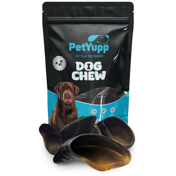 PetYupp Water Buffalo Hooves for Dogs, Natural & Single Ingredient Dog Chews, 5 Count