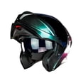 thumbnail image 3 of Casco Abatible De Moto Kov Apolo Camaleon Verde Dot, 3 of 5
