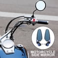 thumbnail image 3 of WASHWEPE 21Pcs Handlebar Mirrors for Motorcycles Wide-angle Reflector Better Visibility Aluminum Alloy Blue, 3 of 8
