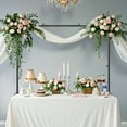 thumbnail image 1 of VEVOR Over The Table Rod Stand Metal Arch Frame 28"-98" Length Adjustable Clamp Decor, 1 of 9