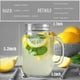 thumbnail image 2 of Vasos Mason Jar TANGLONG de vidrio de 16 onzas con asa y tapa, paquete de 12, 2 of 7