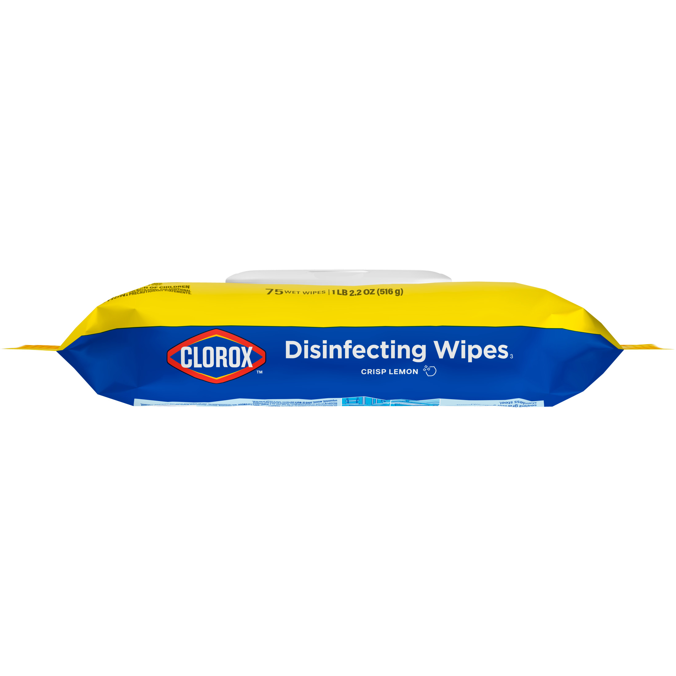 Clorox Disinfecting Wipes Flex Pack, Lemon, 75 Count photo 2