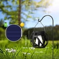 thumbnail image 5 of Solar Fence Hollow Metal Hanging Light,LED Solar Decorative Garden Lantern for Patio Outdoor Decor, 5 of 9