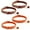 2 Brown, 2 Orange, variant on 4 Pack Cat Collars with Bells, HOMEIORA Kitten Collar, Breakaway Cat Collars with Safe Quick Release Buckle for Small Medium Kitty Cats