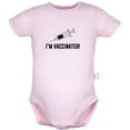 thumbnail image 5 of iDzn Pack of 2, Don't Worry! I'm Vaccinated Funny Rompers For Babies, Newborn Baby Unisex Bodysuits, Infant Jumpsuits, Toddler 0-24 Months Kids One-Piece Oufits, 5 of 5
