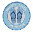 thumbnail image 1 of Mission Beach, California 3.5 Inch Iron Or Sew On Embroidered Fabric Badge Patch Ocean Beach, Salt Life Iconic Series, 1 of 2