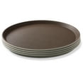 thumbnail image 2 of Jubilee 14" Round Restaurant Serving Trays (Set of 4), Brown - NSF Food Service Trays, 2 of 7