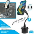 thumbnail image 2 of Elink - Universal Phone Holder with Rotating Head, for Car Cup Holder, Black, 2 of 3