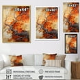 thumbnail image 4 of Designart "Glowing Embers Orange and Brown Maple Tree" Floral & Botanical Wall Art Print, 4 of 5