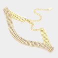 thumbnail image 2 of Gold Rhinestone Pave Necklace, 2 of 2