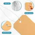 thumbnail image 3 of 250 Pack Manila Shipping Tags with Elastic String Blank Labeling Tags with Strings Attached, 4 3/4" x 2 3/8", 3 of 7