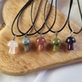 thumbnail image 5 of K-KED 20pcs Natural Crystal Quartz Stone Mushroom Pendants Necklace Delicate Jewelry Making-Sodalite, 5 of 9