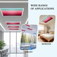 thumbnail image 6 of 2 Pack Turquoise Rose Fluorescent Light Covers for Ceiling Lights Red Stripe Gradient Magnetic Ceiling Light Covers Overhead Light Filters for Office Classroom Home, 6 of 9