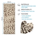 thumbnail image 2 of Beige and Brown Of Leopard Print Hot Yoga Mat Towel Non Slip for Hot Yoga - Quick-Drying Yoga Mat Cover with 4 Corner Pockets with Travel Bag - Hot Yoga Towel Non Slip 70"x26", 2 of 6