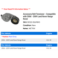 thumbnail image 2 of Accessory Belt Tensioner - Compatible with 2006 - 2009 Land Rover Range Rover 2007 2008, 2 of 2