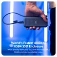thumbnail image 2 of Carcasa SSD HyperDrive Next Portable USB4 40 Gbps 4 TB PS5, 2 of 8