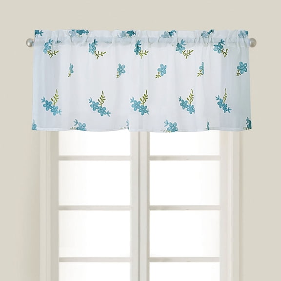 Floral Curtains Kitchen Coffee Curtains Bedroom Rod Curtains Lace Short Curtains Lace Curtains 54 X 24 Inch 1 Panels, Curtain