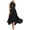 *Black, variant on ClodeEU Women's Halter Neck Fitted Waist Maxi Dress ,Sleeveless Solid Color Pleated Casual Long Dress Army Green,Womens Plus XL