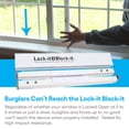 thumbnail image 2 of Lock-It Block-It Regular 4 Device Home Security Window Lock Bar Sliding Door Security Bar & Child Safety Lock, 2 of 5