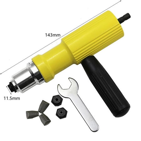 

Electric Rivet Nut Gun Riveting Tool Cordless Insert Riveter Adapter Kit Handheld Riveter Adapter Kit For Power Tool Cordless In