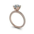 thumbnail image 3 of 3.25 Ct Round Diamond Engagement Rings for Women Solid 18K Rose Gold, 3 of 6