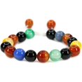 thumbnail image 1 of Angelstones Bracelets en Macramé Tressé Ajustable 10mm Agate Multicolore Perles Rondes Chakra Reiki 7-9 Pouces Unisexe, 1 of 2