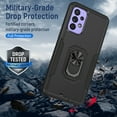 thumbnail image 6 of Dteck for Samsung Galaxy A33 5G Magnetic Case, Shockproof Ring Kickstand Heavy Duty Military Grade Protection Rugged Phone Case Cover, Black, 6 of 8