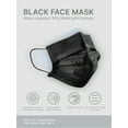 thumbnail image 3 of Ma Croix Black Disposable 3-Ply Earloop Face Masks, 3 of 6