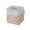 #1718-Beige, variant on HaoXun Linen Storage Basket Foldable Fabric Bin with Handles 12x12x12 Inches for Home Organization Shelves Closets