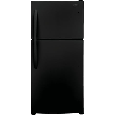 Frigidaire 30  Wide 20 Cu. Ft. Energy Star Certified Top Freezer Refrigerator  Black