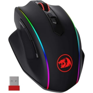 KLIM Blaze Rechargeable Wireless RGB Gaming Mouse, High-Precision 6000 DPI  Sensor, 7 Customizable Buttons Wired & Wireless Modes for PC, Mac, PS4 PS5  